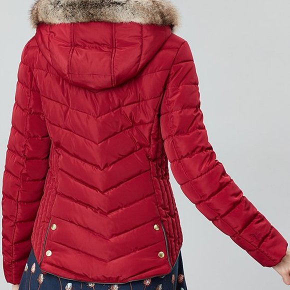 Joules Jackets & Coats Nwt Joules Red Wine Gosway Puffer Coat 6 36
